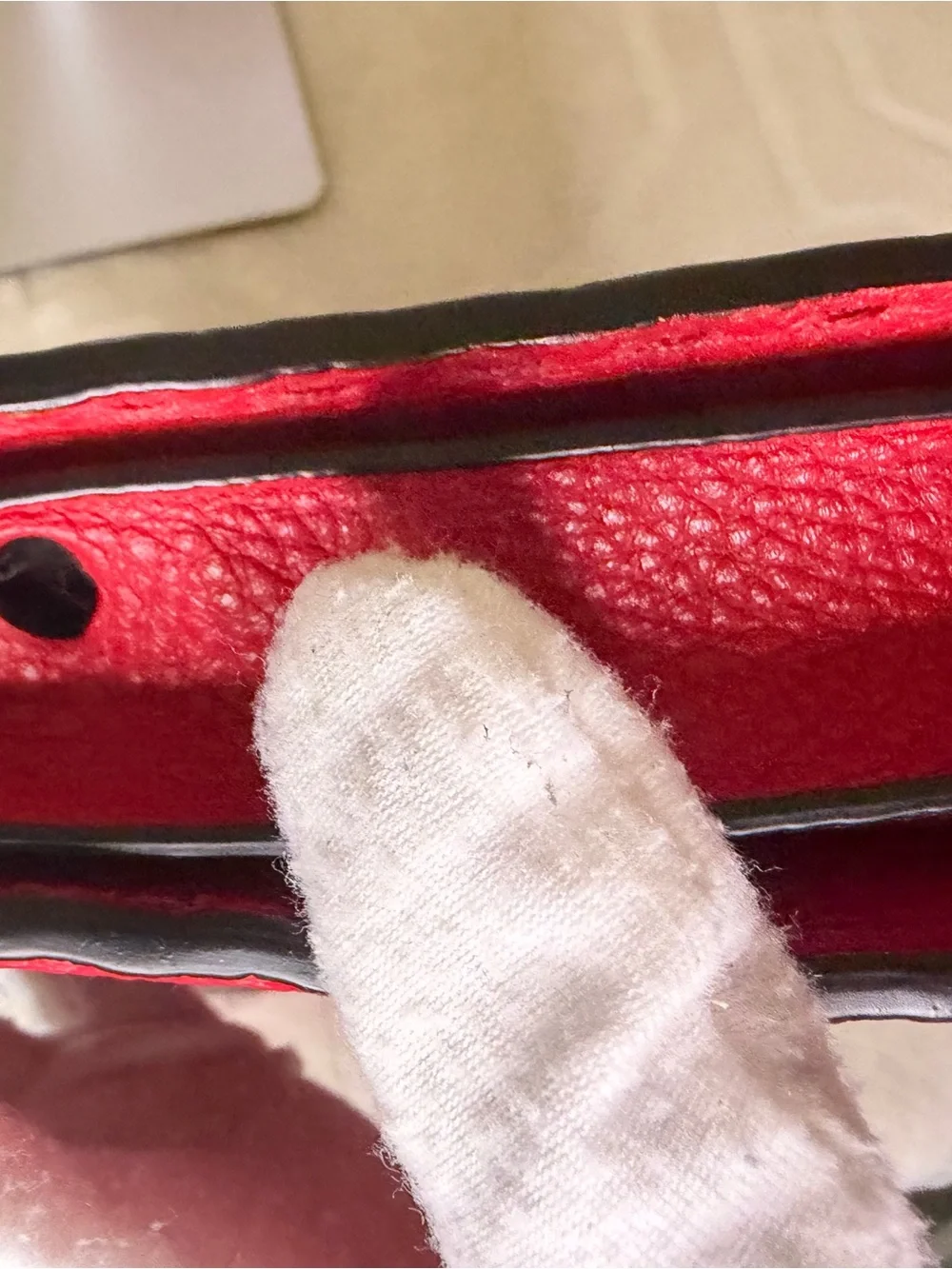 Fendi Monster Eye Clutch in Red